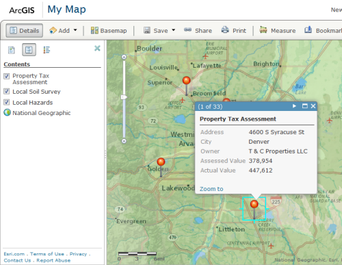 Enhanced map including local hazards and soil surveys Enhanced map including local hazards and soil surveys